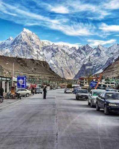 Gilgit Bazaar and River Point