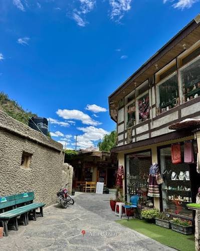 Gilgit Bazaar and River Point