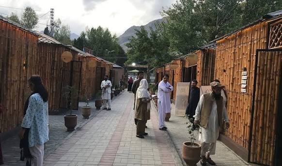 Gilgit Bazaar and River Point