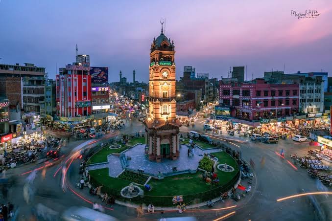 Clock Tower Ghanta Ghar and 8 Bazaars Faisalabad