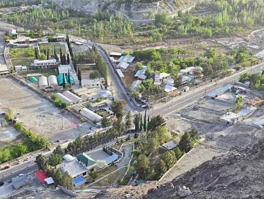 Gilgit Bazaar and River Point