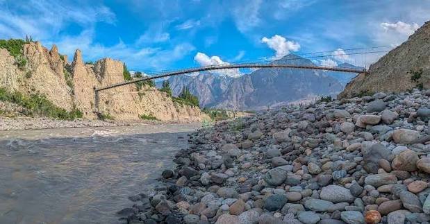 Gilgit Bazaar and River Point